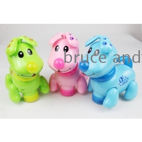 Free Shipping Electric music dog, Children's toys, Sing songs with lights, 3 color 0.36kg