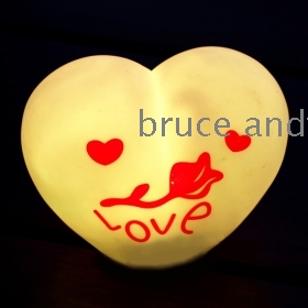 Free Shipping Hot Selling LED Colorful Gradient Night Light, Colorful Romantic Love Light 50pcs/lot