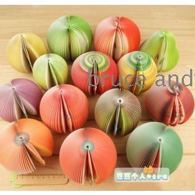 Free Shipping Fruit notes, Fruit memo pad, Vegetables scratch pad, Notepad, Bookmark, 40g 10pcs/lot