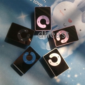 mirror clip mp3 clip mp3 mini clip mp3 player with micro SD/TF card slot support max 8GB 10pcs/lot free shipping