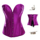 New Arrival Sexy Lingerie corset Red Stell Bone satin -830-  