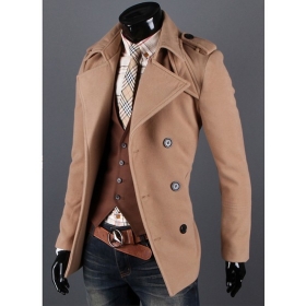 New Arrival  double-breasted Jacket Men's Shitsuke Coat Fashion Coat 201208005c