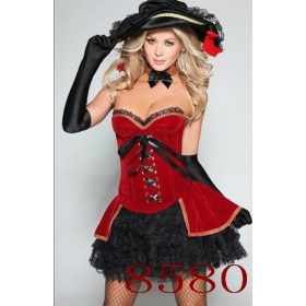 New Gueen Cosplay Costumes Hallowen Novelty Witch Costumes 3pcs /lot HS022
