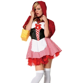 Little red riding hood uniform New Halloween Maid Costumes 3pcs /lot HS041