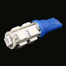   9 5050 SMD LED-es autós T10 W5W 194 927 161 Side Wedge fény lámpa izzó kék jelzőfények, 20db / csomó, a szállítás ingyenes