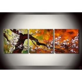 Wall Art deco Handmade oil painting Hand Painted landscape  trees canvas 