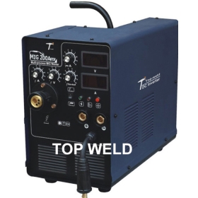 DC Inverter welding hine MIG/MAG/MMA IGBT welding equipment MIG200A 2 gas , Free shipping, Wholesale & retail