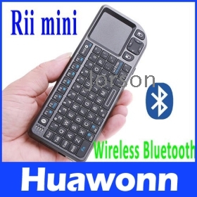 מכירה חמה ! מגיש Rii מיני אלחוטי Bluetooth מקלדת עכבר משטח נגיעה , משלוח חינם + קופסא קמעונאות