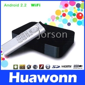 Android 2.2 Google TV WiFi HD Internet TV Box S5PV210 med Flash Player, Retail Box + gratis forsendelse + Drop Shipping