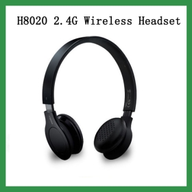 Free Shipping ! New Rapoo H8020 2.4G Wireless Stereo Headset Headphone  Volumn Control -W/Micro black