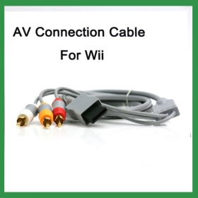 Nuovo Audio Video AV Composito RCA Cavo libero di trasporto per Nintendo Wii