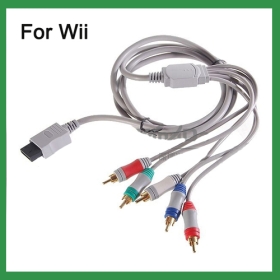 Kostenloser Versand New Durable Component HDTV -AV-Kabel Audio Video 5RCA Adapter-Kabel für Nintendo Wii