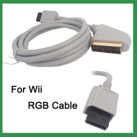 Gratis verzending RGB Scart Video HD-TV AV-kabel voor Nintendo Wii HQ