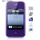 3.2 inch i5GS+++ Analog TV Java Dual Cards  Screen Cell Phone (Purple)