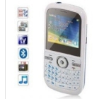 2.2 inch   FM Dual Cards quad band QWERTY Keyboard TV 2 sim cards Cell Phone