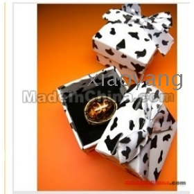 Wholesale - High-grade black spots paper rings jewelry box Gift boxes 30pc/lot accessories multicolor earring A52