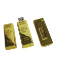 WHOLESALE Free shipping  4GB /8GB/16GB OEM Metal USB Flash/ USB 2.0 best gift (gold bar) 