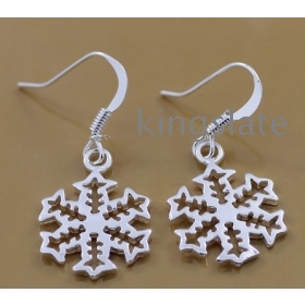 Free shipping 10pcs/lot top hot sell Beautiful fashion  charm new Elegant Special Noble Unique new retro novel Snowflake lovely earring jewelry High quality best gift NHE239