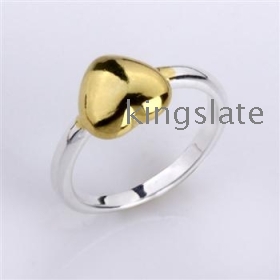 good price Free shipping top hot sell Beautiful fashion  golden charm new Elegant Special Noble Unique new novel lovely heart fine ring jewelry High quality best gift 1