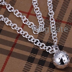 2012 Lowest price Free shipping 10pcs/lot top hot sell Beautiful fashion  charm new Elegant Special Noble Unique new ball pendant love necklace jewelry High quality best gift N045