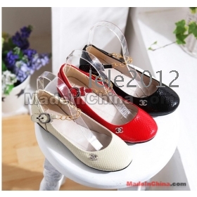 Profusion of women's shoes spring clasp hairtail grain coat of paint round head single shoes shallow mouth with the  C047 flat shoes