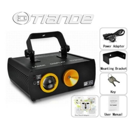 Moving  sound active DMX512 laser stage light with RGB LED light (TD-GS-24) 