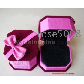 High quality 15pcs velvet Jewelry Ring box case earring small gift display packaging box 6.5*6*4cm