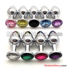 Stainless Steel Attractive Butt Plug Jewelry / Jeweled Anal Plug / Rosebud Anal Jewelry 