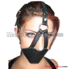  Top Quality  Leather Harness with Soft Rubber Gag Inside