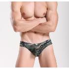 fashion Mens Camouflage Zipper Hot Sexy Low Rise Underwear T-back G-string thongs
