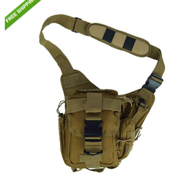 Airsoft Molle Tactical Utility Shoulder Strap Backpack Bag Pouch 2