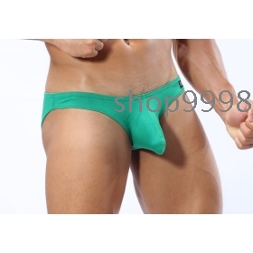 men sexy Breathable male men's underwear breathing mesh briefs convex pocket pants