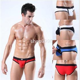 cotton air open bags panties Male penis novelty brand pouch Penis sheath novelty Bikini funny underwear cute boys briefs
