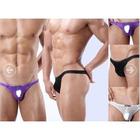 2pcs Low-waisted gauze brand penis sheath see through lace panties gay male t-back mens cool mesh Transparent thongs Bikinis Underwear G-Strings 