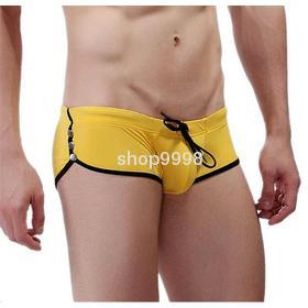 Mens Rivet Snapper Button Closure Swimwear Beach Pants Sports Beachwear Boxers shorts with Tie Front Shoelace Swim Trunks Suits