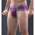 shino U-shaped pocket men's underwear capsular bag grid mesh briefs breathe freely Quick-drying