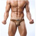 wild sexy leopard pants Triangle cotton male underwear briefs