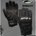 1pair black leather riding bulletproof fibers shells gloves mesh ventilation material XL