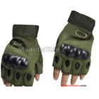5 pairs riding fiber shells fingerless gloves military green XL