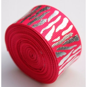 Free shipping animal Grosgrain silver zebra  ribbon printed ribbon, ribbon for hair bow 100yards/lot A003