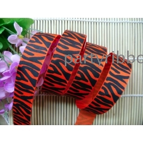 Free shipping 7/8" zebra Grosgrain ribbon,22mm animal print ribbon 100% Polyester 100yards per lot ZR008