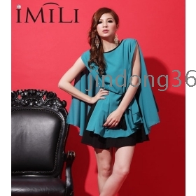 summer dresses for women 2013 fashion korean clothes fringed belt dress 5839 fashionable dress bandage
