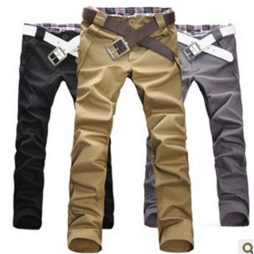 Free shipping 2012 NEW men shorts and long pants,casual slim men's pants (without belt)  3 color size M,L,XL