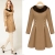 Free shipping Fur Beaded wool dress for women , winter dress,ladies' dress  2 colour size,S,M,L
