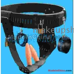 Anal suppository vibration vaginal plug female chastity belt to send the lock  M086
