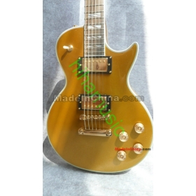 Best  Hot Guitars Brand New Classcal Guitar gold top supreme gold hardwares no chamber body Free Shipping Wholesale Guitars 