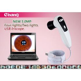 Free Shipping Hot Sale NEW 5.0MP USB 4 LED/ 2 LED SWITCHABLE IRISCOPE, IRIDOLOGY CAMERA with software & CE/FCC