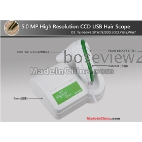 Darmowa dostawa 2 szt. / Wielu NEW 5,0 MP High Resolution CCD włosów Hair Scope USB Analyzer / Analiza włosów Hair Diagnosis Equipment Analizator oprogramowania z profesjonalnymi 900U