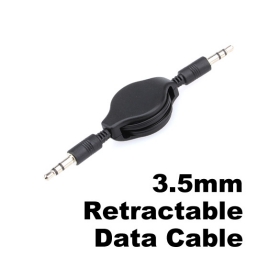 Wholesale -3.5MM RETRACTABLE AUXILIARY CABLE CORD FOR  MP3 NEW#H671