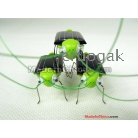 New Solar Toy , Solar Grasshopper , presente Verde, Solar Powered gafanhoto brinquedo 100pcs 1 lote